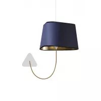 Pendant wall lamp Grand Nuage - Navy blue and Gold - Designheure