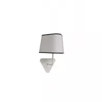 Fixed wall lamp Petit Nuage - White diffusing black border - Designheure