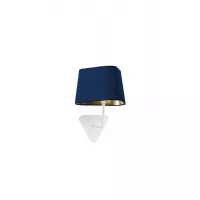 Fixed wall lamp Petit Nuage - Navy blue and Gold - Designheure