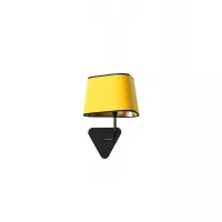 Fixed wall lamp Petit Nuage - Yellow and Gold - Designheure