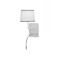 Applique murale LED Petit Nuage - Blanc diffusant bordure noire - Designheure