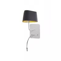 Wall lamp LED Petit Nuage - Grey and Gold - Designheure