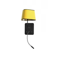 Wall lamp LED Petit Nuage - Yellow / Gold reading lamp - Designheure