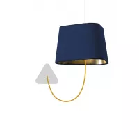 Applique Suspendue Grand Nuage - Bleu marine et Or - Designheure