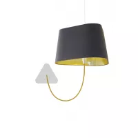 Pendant wall lamp Grand Nuage - Grey and Gold - Designheure