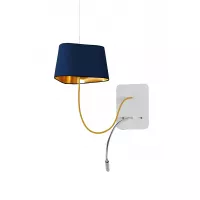 Pendant wall lamp LED Petit Nuage - Navy blue and Gold - Designheure