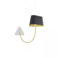 Pendant wall lamp Petit Nuage - Grey and Gold - Designheure