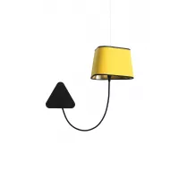 Pendant wall lamp Petit Nuage - Yellow and Gold - Designheure