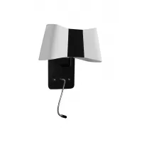 Wall lamp LED Petit Couture - Black and White - Designheure