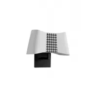 Wall lamp Petit Couture - White / Houndstooth print - Designheure