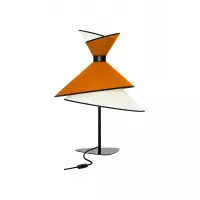 Table lamp Grand Kimono - White cream and Orange - Designheure