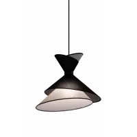 Suspension Grand Kimono - Blanc et Noir - Designheure