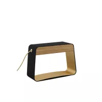 Lampe Moyen Rectangle Eau de lumière - Chêne - Designheure