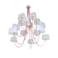 Chandelier 15 Moyen Nuage - White diffusing - Designheure