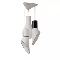 Lustre 3 Grand Cargo - Blanc Cylindres Blancs - Designheure