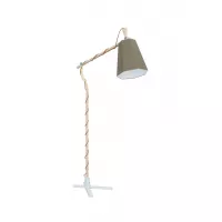 Lampadaire Grand LuXiole - Kaki / Blanc - Designheure