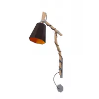 Lampadaire Mural Petit Luxiole - Marron / Orange - Designheure