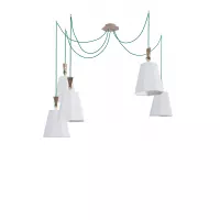 Chandelier 5 Grand LuXiole - White diffusing - Designheure