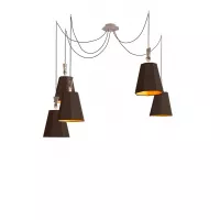 Lustre 5 Grand LuXiole - Marron/Orange - Designheure