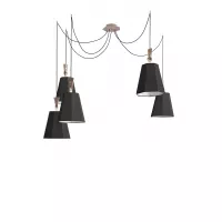 Chandelier 5 Grand LuXiole - Black/White - Designheure