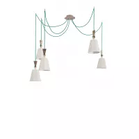 Lustre 5 Petit LuXiole - Blanc diffusant - Designheure