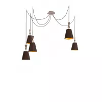 Lustre 5 Petit LuXiole - Marron/Orange - Designheure