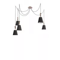 Chandelier 5 Petit LuXiole - Black/White - Designheure