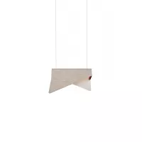 Pendant Light Small Mobula - Golden - Felt Green/Aubergine - Designheure