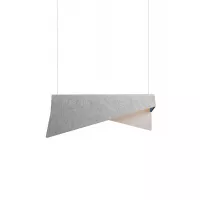 Pendant Light Large Mobula - Silvered - Felt Black/Blue - Designheure