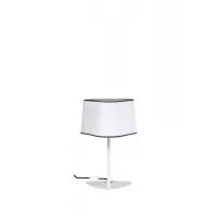 Lampe Moyen Nuage - Blanc bordure noire - Designheure