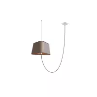 Decentered pendant light Grand Nuage - Pink copper - Designheure