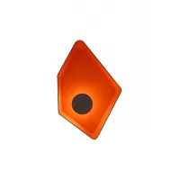 Plafonnier Grand Nénuphar système LED - Gris et Orange - Designheure