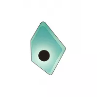 Plafonnier Grand Nénuphar LED - Marron / Turquoise - Designheure