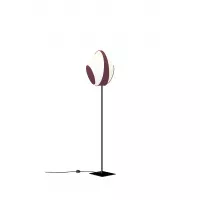 Floor lamp Moyen Reef - White and Red wine - Designheure