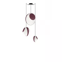 Lustre 3 Mixte Reef - Blanc et Bordeaux - Designheure