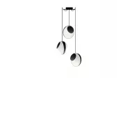 Chandelier 3 Petit Reef - White and Black - Designheure