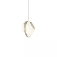 Suspension Petit Reef - Blanc et Beige satiné - Designheure