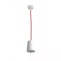 Pendant light Lightbook - White diffusing with Red cord - Designheure
