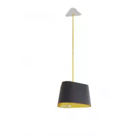 Pendant light Moyen Nuage - Grey and Gold - Designheure