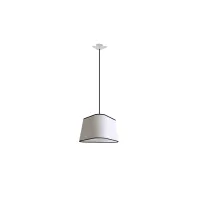 Suspension Grand Nuage - Blanc Diffusant bordure noire - Designheure