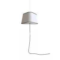 Nomadic Pendant Light XL Nuage - White & black borders - Designheure