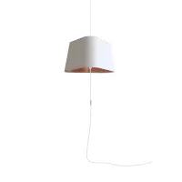 Nomadic Pendant Light XL Nuage - White and Pink copper - Designheure
