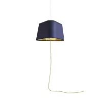 Nomadic Pendant Light XL Nuage - Navy blue and Gold - Designheure