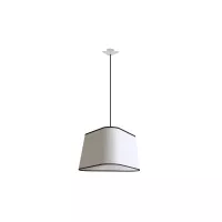 Pendant light XL Nuage - White & black border - Designheure