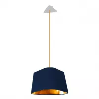 Pendant light Grand Nuage - Navy blue and Gold - Designheure