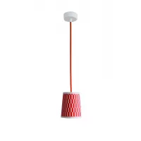 Pendant light Lightbook - Damier Red - Designheure