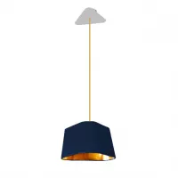 Pendant light Moyen Nuage - Navy blue and Gold - Designheure