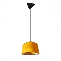 Pendant light Moyen Nuage - Yellow and Gold - Designheure
