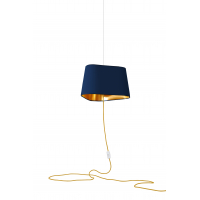 Nomadic Pendant Light Grand Nuage - Navy blue and Gold - Designheure