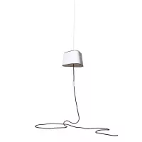 Nomadic Pendant Light Petit Nuage - White diffusant blacks borders - Designheure